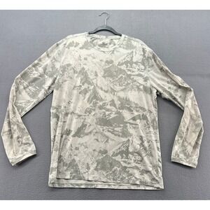Reel Legends Shirt Mens Sz M Keep-It-Cool Mountain Print Long Sleeve Performance